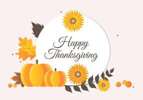 Gratis Höst Thanksgiving Vector Bakgrund