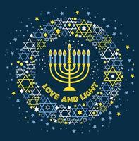 jüdische Feiertags-Chanukka-Grußkarte