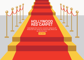 Roter Teppich Hollywood vektor