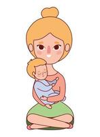 Mutter mit Baby Vektor Design