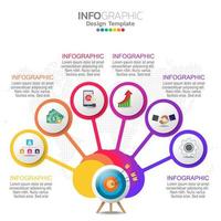 infografiska element för innehåll, diagram, flödesschema, steg, delar, tidslinje, arbetsflöde, diagram. vektor