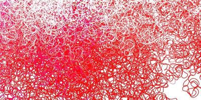 ljusrosa, röd vektorbakgrund med kurvor. vektor