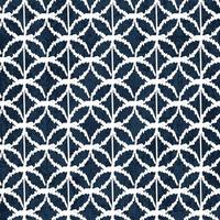 Sashiko Indigo-Farbmuster mit traditioneller weißer japanischer Stickerei vektor