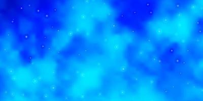 ljusblå vektormönster med abstrakta stjärnor. vektor