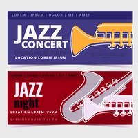 Vektor-Jazz-Konzert-Banner vektor