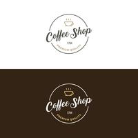 Kaffebutik Logo Vector
