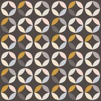 geometriska sömlösa mönster med färgglada cirklar i retro design vektor