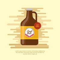 Öl Growler Vector Illustration