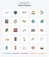 kreativ modern företag 25 platt ikon packa sådan som partners. företag. utmaning. avtal. labyrint vektor