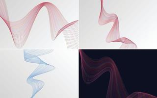 modern Vinka kurva abstrakt vektor bakgrund för en elegant presentation