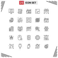 25 kreativ ikoner modern tecken och symboler av Sol Galleri marknadsföring bild mask redigerbar vektor design element