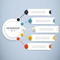 moderne Infografik-Vorlage mit Unterthema vektor