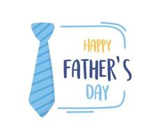 glücklicher Vatertag, Krawattenbeschriftungsdekorations-Feierkarte vektor