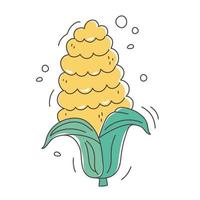 hälsosam mat näring diet ekologisk skörd majs ikon vektor