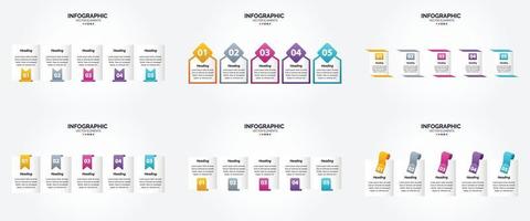 Verwenden Sie diese Vektorillustrationen, um beeindruckende Infografiken für die Werbung zu erstellen. Broschüren. Flyer. und Zeitschriften. vektor