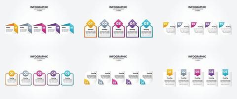 Dieses Vektor-Infografik-Set eignet sich hervorragend, um Ihr Unternehmen in Broschüren zu bewerben. Flyer. und Zeitschriften. vektor