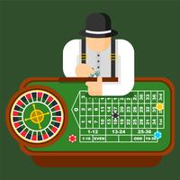 Roulette-Tabellen-Vektor-Illustration vektor