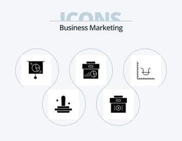 Business-Marketing-Glyphen-Icon-Pack 5 Icon-Design. Wirtschaft. Unternehmen. Wirtschaft. handeln. Marketing vektor