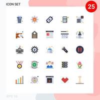 25 kreative Symbole moderne Zeichen und Symbole der Verlustschnittstelle E-Commerce-Interaktions-Apps editierbare Vektordesign-Elemente vektor