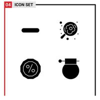 Stock Vector Icon Pack mit Linienzeichen und Symbolen zum Löschen von Geld Entfernen Sie editierbare Vektordesign-Elemente der Pan-Armee