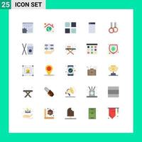 uppsättning av 25 modern ui ikoner symboler tecken för ringar atletisk grön tvättning miniatyrer redigerbar vektor design element