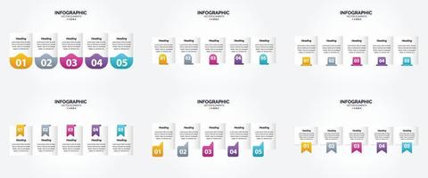 flaches Designset der Vektorillustrations-Infografiken für Werbebroschürenflieger und -zeitschrift vektor