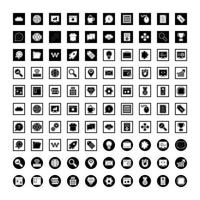 ikonuppsättning för sökmotoroptimering vektor