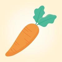 Karotten frisches Gemüse, Lebensmitteleinkäufe vektor