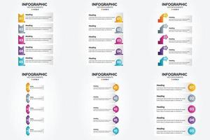 flaches Designset der Vektorillustrations-Infografiken für Werbebroschürenflieger und -zeitschrift vektor