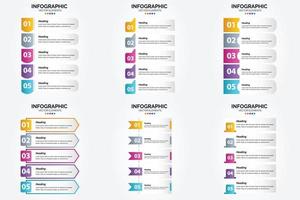 flaches Designset der Vektorillustrations-Infografiken für Werbebroschürenflieger und -zeitschrift vektor