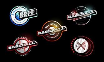 baseball vektor logotyp set