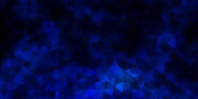 dunkelblauer Vektorhintergrund mit Dreiecken. vektor