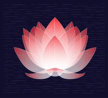 vektor handritad lotus illustration