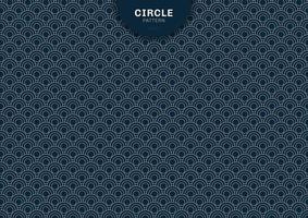 abstrakt geometrisk cirkel blå bakgrund japansk mönsterstil. vektor