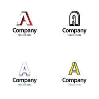Schreiben Sie ein großes Logo-Pack-Design kreatives modernes Logo-Design für Ihr Unternehmen vektor