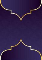 mandala ramadan kareem mönster med gyllene ram vektor