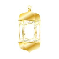 goldene Lampe Ramadan Kareem Dekoration vektor