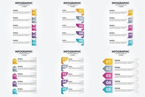 flaches Designset der Vektorillustrations-Infografiken für Werbebroschürenflieger und -zeitschrift vektor