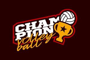 Champion Volleyball Vektor Logo