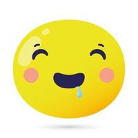 Emoji Gesicht Dummy lustiger Charakter vektor