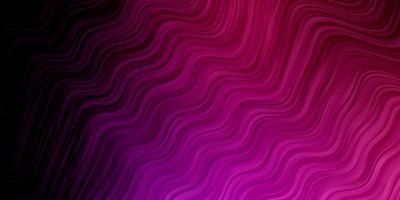 dunkelviolette, rosa Vektorschablone mit Kurven. vektor