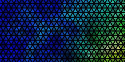 ljusblå, grön vektorbakgrund med linjer, trianglar. vektor