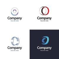buchstabe o big logo pack design kreatives modernes logo-design für ihr unternehmen vektor