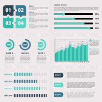 Mall för affärsinfografiska element vektor