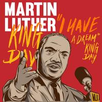 Martin Luther King Tag Poster Illustration vektor