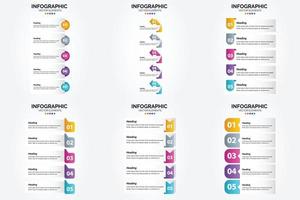 flaches Designset der Vektorillustrations-Infografiken für Werbebroschürenflieger und -zeitschrift vektor