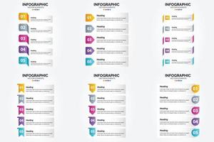 flaches Designset der Vektorillustrations-Infografiken für Werbebroschürenflieger und -zeitschrift vektor