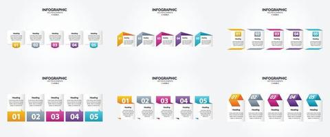 vektor illustration infographics platt design uppsättning för reklam broschyr flygblad och tidskrift