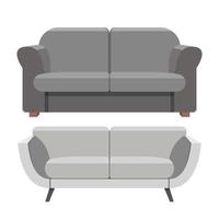 Sofa Vektor Design Illustration lokalisiert auf weißem Hintergrund