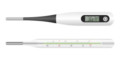 medicinsk termometer vektor design illustration isolerad på vit bakgrund